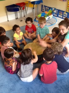 working together in music class